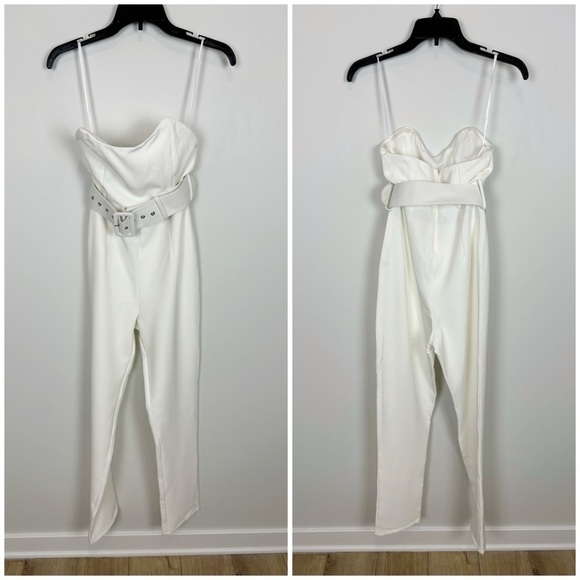 Superdown Naomi Jumpsuit in White Size S - Picture 2 of 12